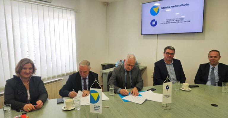 Potpisan Sporazum o poslovnoj suradnji između Istarske kreditne banke Umag d.d. i Obrtničke komore Primorsko-goranske županije