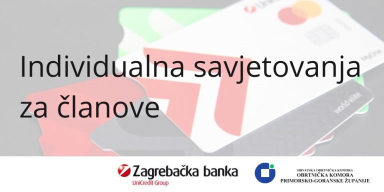 Individualna savjetovanja i predstavljanje proizvoda Zagrebačke banke d.d. za obrtnike